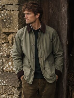 J. CREW 90s Vintage Chore Barn Jacket Oarsman Outdoors Canvas Coat \\ LT